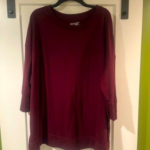 Purple 3/4 sleeve shirt